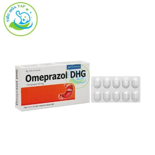 Omeprazol DHG - Hộp 4 vỉ x 7 viên